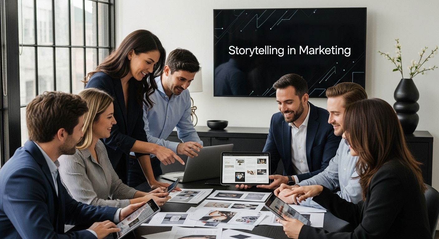storytelling marketing teamwork office