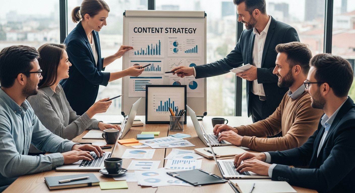 content marketing teamwork, small business strategy, collaboration