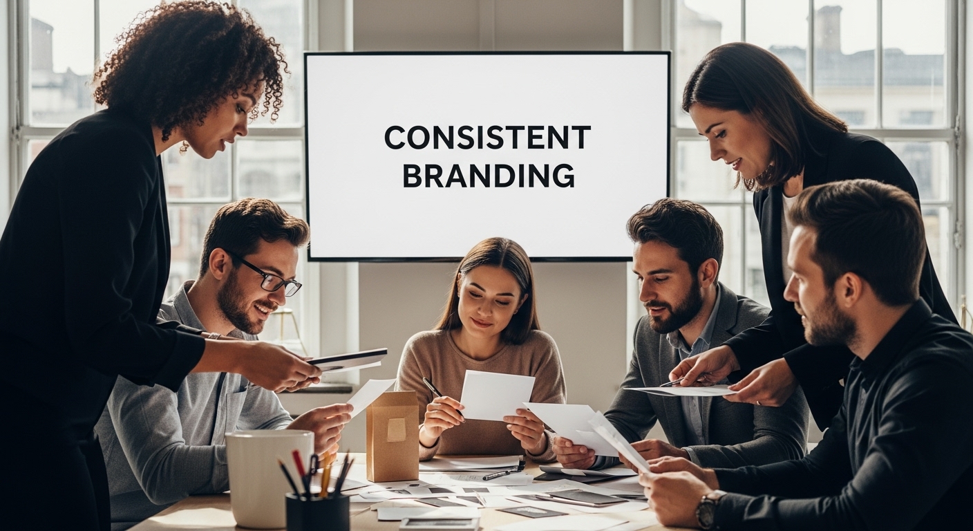 consistent branding strategy photo