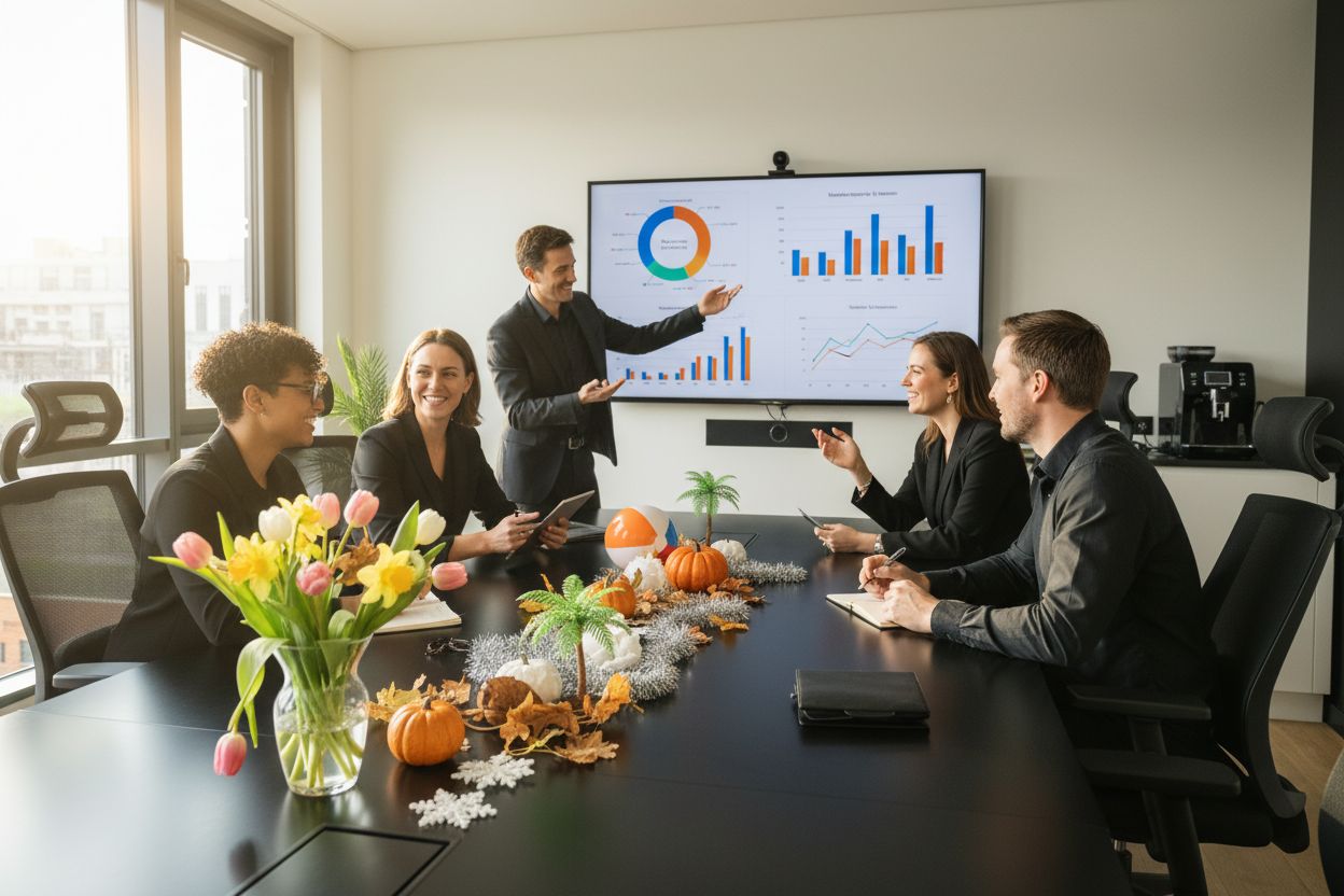 seasonal marketing, team planning, office collaboration